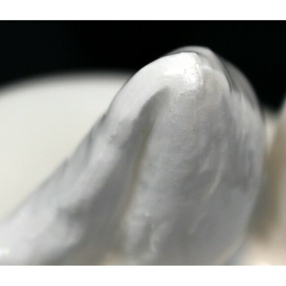 Magenta White Porcelain Easter Bunny Teapot Whimsical Rabbit Ears Ceramic - Picture 8 of 12